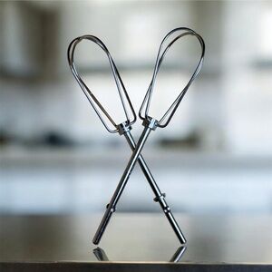 KitchenAid Hand Mixer turbo beaters Set Replacement Parts Silver Tone